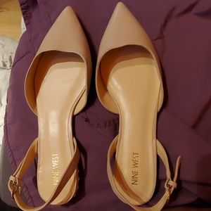 NINEWEST brand new slingback pointy flats